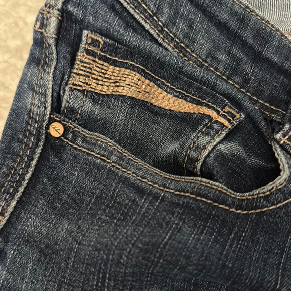 White House Black Market Blue Flare Wide Leg Jeans - Picture 3 of 4